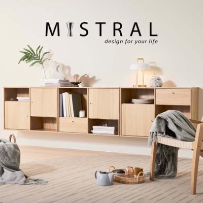 The Danish Mistral – design Kubus shelving Mistral and classics